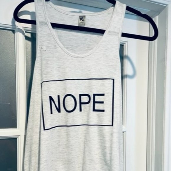 "NOPE" Tank Top- Never been worn - Picture 1 of 1